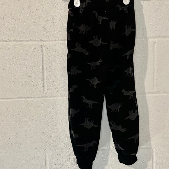 Old Navy Kids Black with Gray Dinosaurs Joggers Sweatpants - Picture 5 of 9